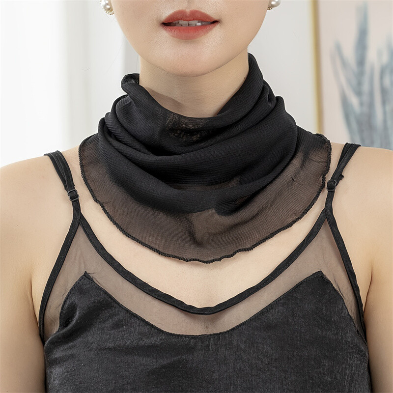 Túrázás Női Arc Sálak Horgász Nyak Sál Férfi Háromszög alakú Sál Arc Takaró Fátyol Jég Selyem Maszk 2024