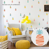 Autocolant pentru fereastră Boho Ananas Autocolant de perete Tapet Decalcoli de perete Copii Decor acasă Camera de zi Auto-adeziv Dormitor Copii