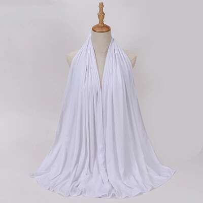 Ženski hidžabi Muslimanski šal Nove pletene jednobojne tkanine Ženski prugasti šal Malajska marama za slobodno vrijeme, Lndonesia Veleprodaja