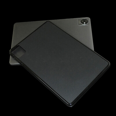 Plonas TPU galinis korpusas, skirtas Blackview Tab 70 Wifi 10,1" planšetinio kompiuterio minkštas apsauginis dangtelis, juodas ir skaidrus