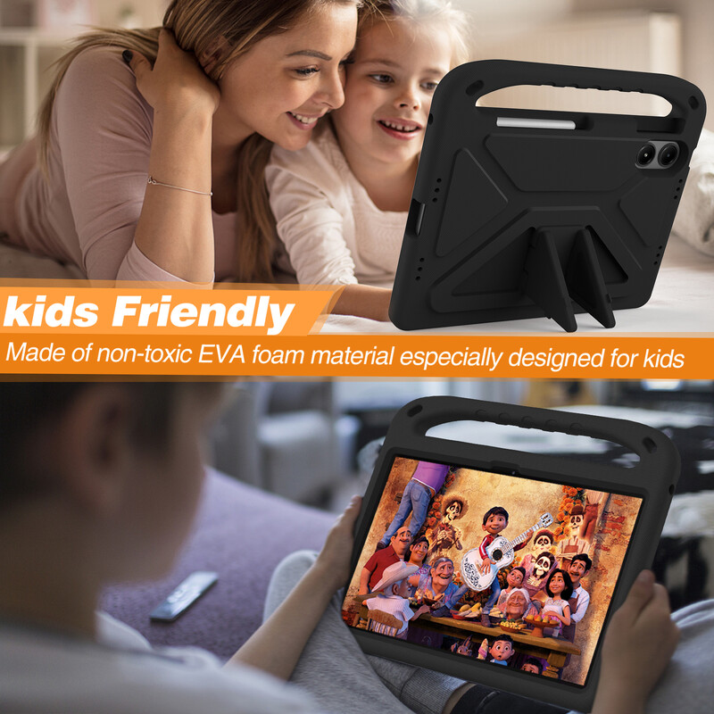 Redmi Pad Pro 12,1-tollise 2024 tahvelarvuti katte EVA jaoks kaasaskantava põrutuskindla laste turvalise käepidemega alus Xiaomi Redmi Pad Pro 12.1 ümbrisele