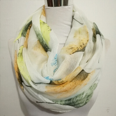 Eșarfă cerc fierbinte femeie eșarfă caldă floare de marcă de lux batistă clădire frumoasă Esarfă infinită moda femei eșarfe