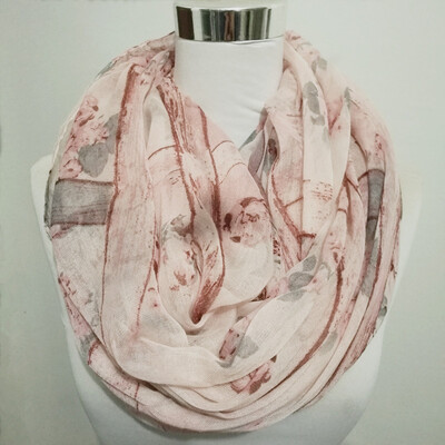 Eșarfă cerc fierbinte femeie eșarfă caldă floare de marcă de lux batistă clădire frumoasă Esarfă infinită moda femei eșarfe