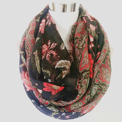 Eșarfă cerc fierbinte femeie eșarfă caldă floare de marcă de lux batistă clădire frumoasă Esarfă infinită moda femei eșarfe