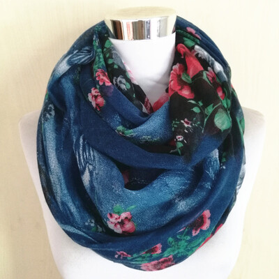 Eșarfă cerc fierbinte femeie eșarfă caldă floare de marcă de lux batistă clădire frumoasă Esarfă infinită moda femei eșarfe