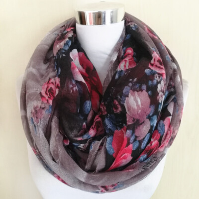 Eșarfă cerc fierbinte femeie eșarfă caldă floare de marcă de lux batistă clădire frumoasă Esarfă infinită moda femei eșarfe