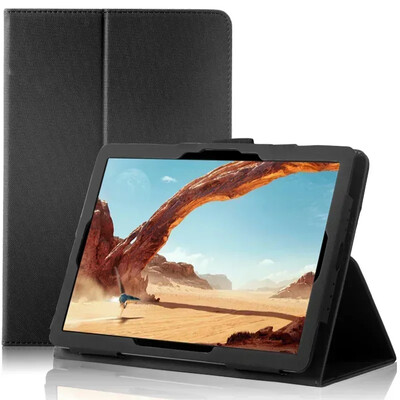 Folio PU bőr összecsukható állvány Funda Blackview Tab 60 Pro WiFi tokhoz 10,1" Tablet PC mágneses borítás kézi szíjjal