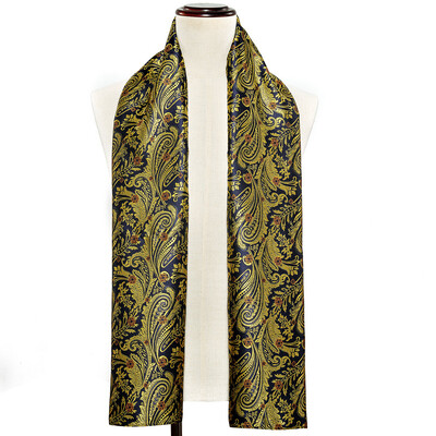 Barry.Wang šilkas vyriškas šalikas žakardo gėlėtas Paisley atsitiktinis formalus auksinis žalias raudonas mėlynas violetinis pilkas vyrų vestuvių verslo vakarėliui