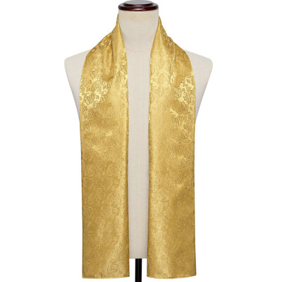 Barry.Wang šilkas vyriškas šalikas žakardo gėlėtas Paisley atsitiktinis formalus auksinis žalias raudonas mėlynas violetinis pilkas vyrų vestuvių verslo vakarėliui