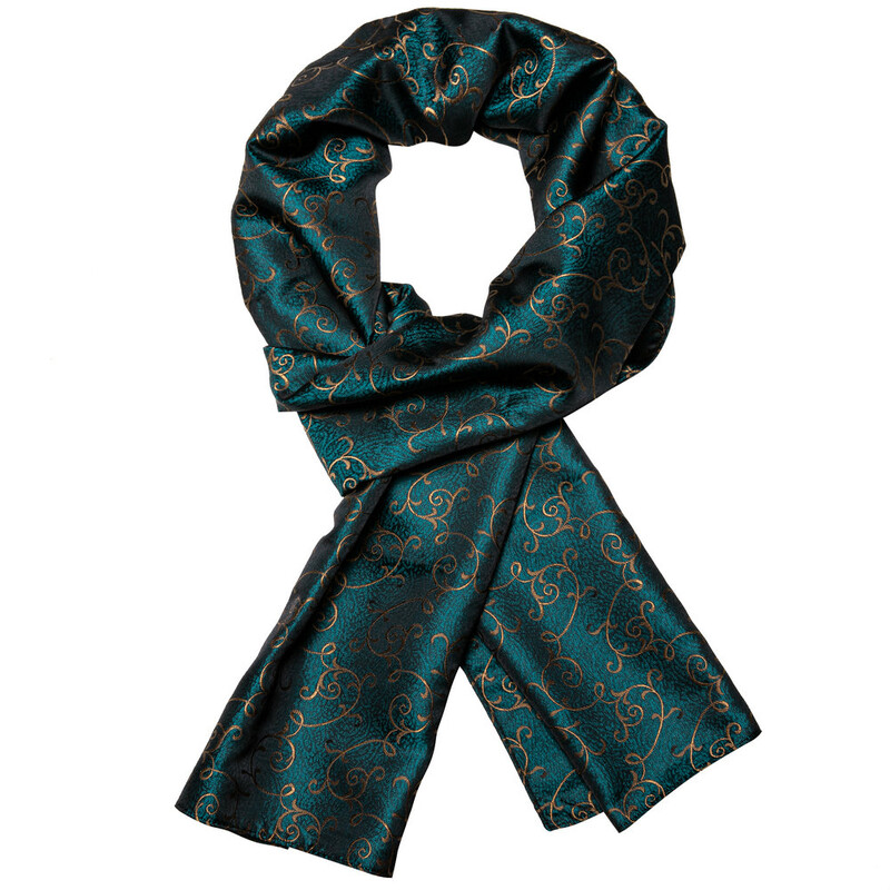 Barry.Wang šilkas vyriškas šalikas žakardo gėlėtas Paisley atsitiktinis formalus auksinis žalias raudonas mėlynas violetinis pilkas vyrų vestuvių verslo vakarėliui