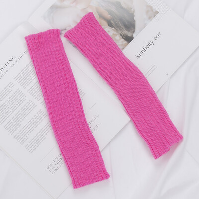 Μακριά γάντια χωρίς δάχτυλα Γυναικεία γάντια χειμερινού βραχίονα θερμότερο Kawaii πλεκτό μανίκι μαλακά ρούχα για κορίτσια Anime Πανκ γοτθικά γάντια Lolita