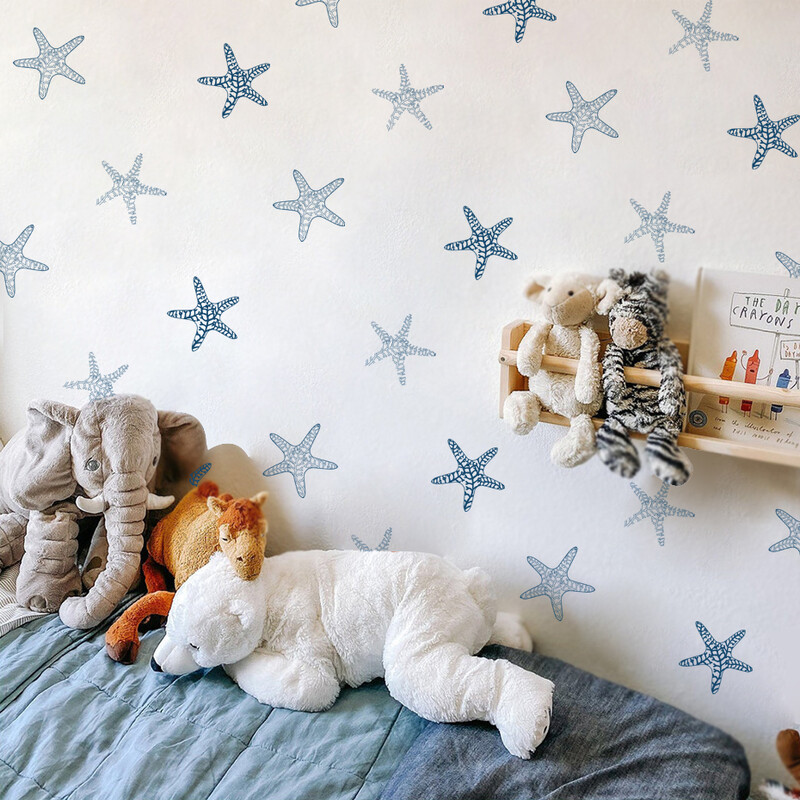Boho rajzfilm tengeri csillag falmatricák gyerekszobákhoz babaszobák fali matricák csillagok otthoni dekorációs matricák barkácsolás