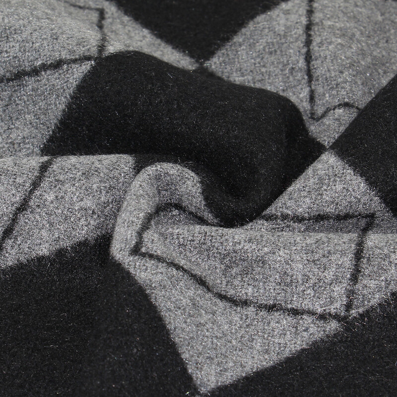 Eșarfe clasice pentru bărbați în carouri Esarfă moale din cașmir cald de iarnă pentru bărbați Batic de afaceri ocazional Esarfe de mătase negru gri