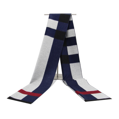 Eșarfă de iarnă cu ciucuri în carouri șaluri imitație de cașmir șaluri moi îngroșate Moda scoțiană pentru femei