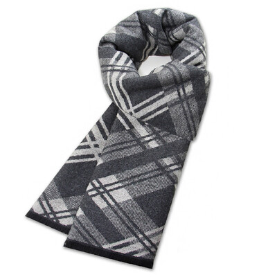 Eșarfă de iarnă cu ciucuri în carouri șaluri imitație de cașmir șaluri moi îngroșate Moda scoțiană pentru femei