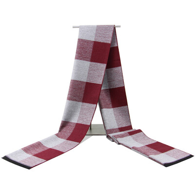 Eșarfă de iarnă cu ciucuri în carouri șaluri imitație de cașmir șaluri moi îngroșate Moda scoțiană pentru femei