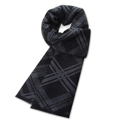 Eșarfă de iarnă cu ciucuri în carouri șaluri imitație de cașmir șaluri moi îngroșate Moda scoțiană pentru femei