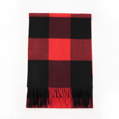 Tendință la modă, carouri, ciucuri, eșarfă pentru bărbați, toamnă, iarnă, imitație de cașmir, protecție împotriva frigului, eșarfe calde, șal, accesorii de îmbrăcăminte