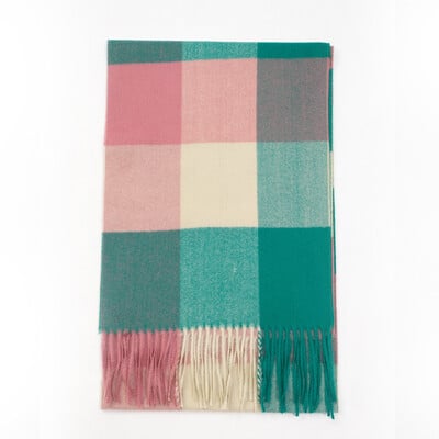 Tendință la modă, carouri, ciucuri, eșarfă pentru bărbați, toamnă, iarnă, imitație de cașmir, protecție împotriva frigului, eșarfe calde, șal, accesorii de îmbrăcăminte