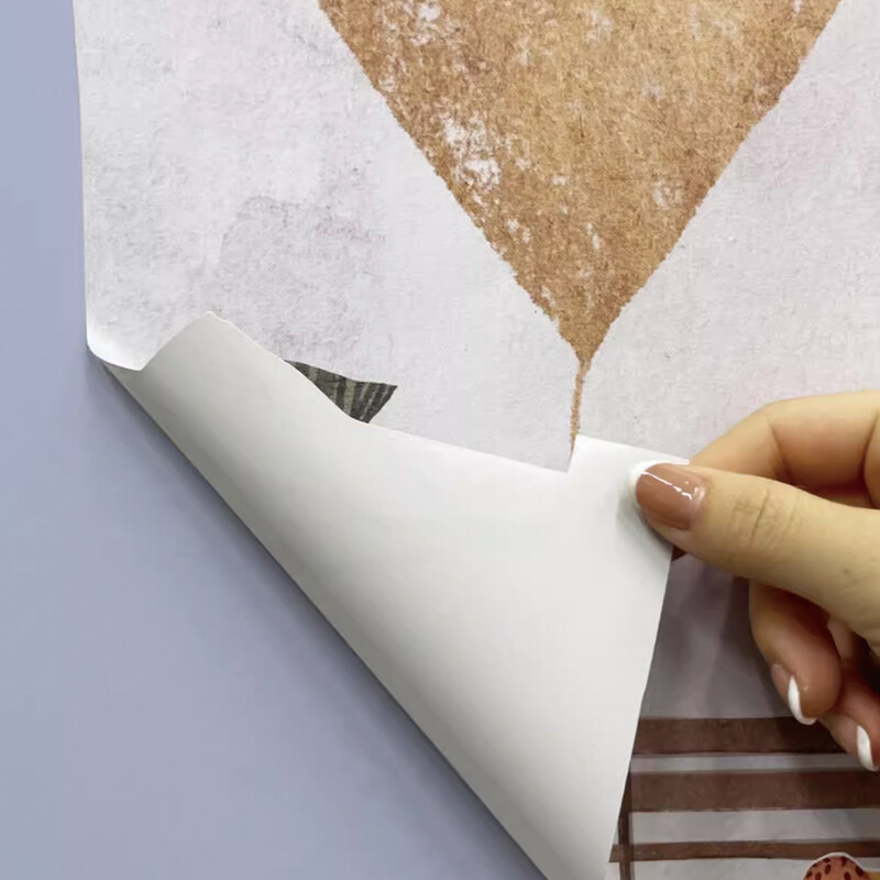 Autocolant mural de perete din țesătură de construcție acuarelă mare Peel&Stick detașabil DIY Art Decor de perete pentru decalcomania creșă camera copiilor