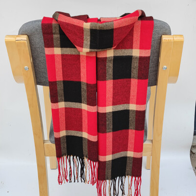 Négy SeasoHot Sale Férfi Sál Női Bojt színű Rácsos Kasmír Sálak Gondolkodó őszi meleg női kendő hosszú pár sál