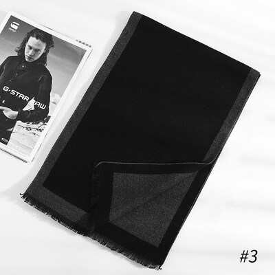 180*35cm új luxusmárka selyem divat minőségi sálak férfi ősz tél meleg kasmír üzleti pakolások foulard gallér hangtompító