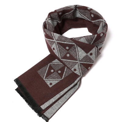 180*35cm új luxusmárka selyem divat minőségi sálak férfi ősz tél meleg kasmír üzleti pakolások foulard gallér hangtompító