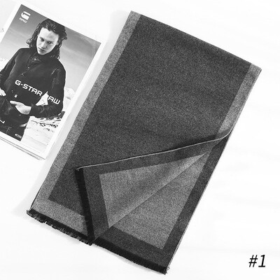 180*35cm új luxusmárka selyem divat minőségi sálak férfi ősz tél meleg kasmír üzleti pakolások foulard gallér hangtompító