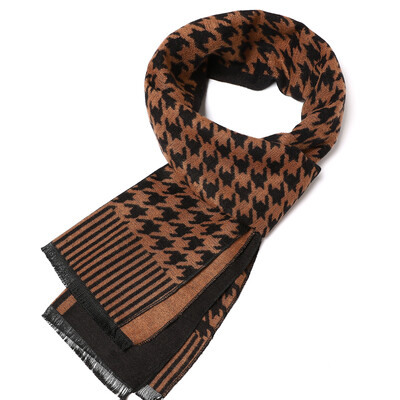 180*35cm új luxusmárka selyem divat minőségi sálak férfi ősz tél meleg kasmír üzleti pakolások foulard gallér hangtompító