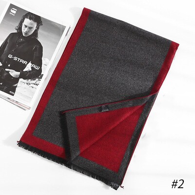180*35cm új luxusmárka selyem divat minőségi sálak férfi ősz tél meleg kasmír üzleti pakolások foulard gallér hangtompító