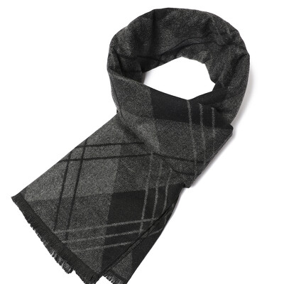 180*35cm új luxusmárka selyem divat minőségi sálak férfi ősz tél meleg kasmír üzleti pakolások foulard gallér hangtompító