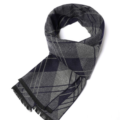 180*35cm új luxusmárka selyem divat minőségi sálak férfi ősz tél meleg kasmír üzleti pakolások foulard gallér hangtompító