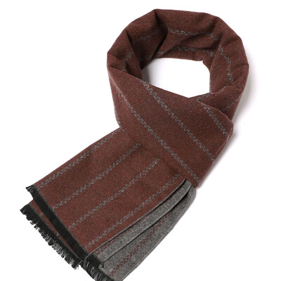 180*35cm új luxusmárka selyem divat minőségi sálak férfi ősz tél meleg kasmír üzleti pakolások foulard gallér hangtompító