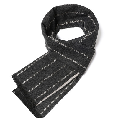 180*35cm új luxusmárka selyem divat minőségi sálak férfi ősz tél meleg kasmír üzleti pakolások foulard gallér hangtompító