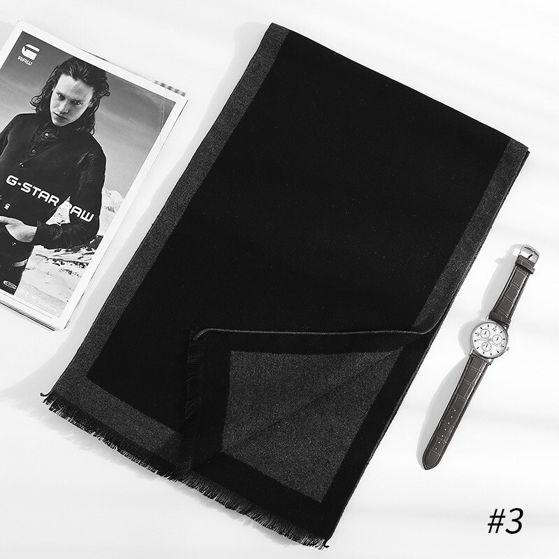 180*35cm új luxusmárka selyem divat minőségi sálak férfi ősz tél meleg kasmír üzleti pakolások foulard gallér hangtompító