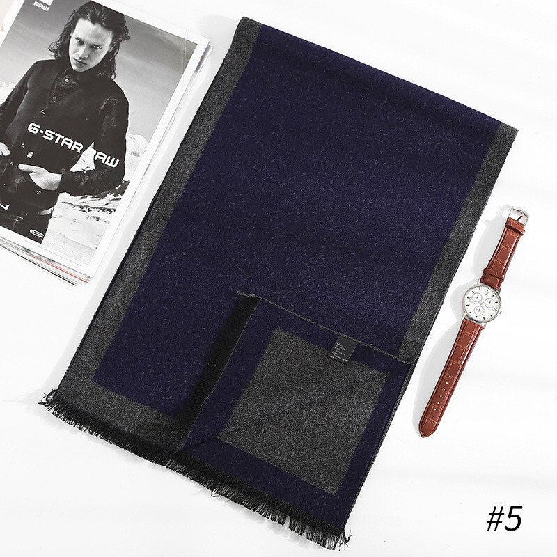 180*35cm új luxusmárka selyem divat minőségi sálak férfi ősz tél meleg kasmír üzleti pakolások foulard gallér hangtompító