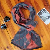 New Letter Luxury Brand Business Eșarfă pentru bărbați Eșarfă din cașmir de mătase șal de bună calitate iarnă eșarfe calde bărbați 180*35 Cm