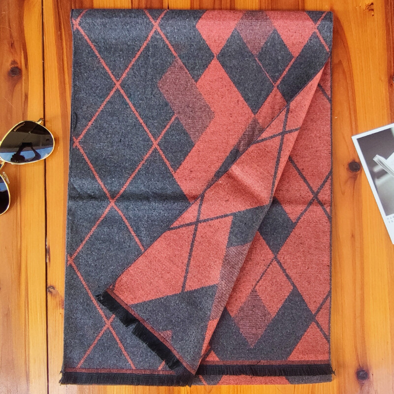 New Letter Luxury Brand Business Eșarfă pentru bărbați Eșarfă din cașmir de mătase șal de bună calitate iarnă eșarfe calde bărbați 180*35 Cm