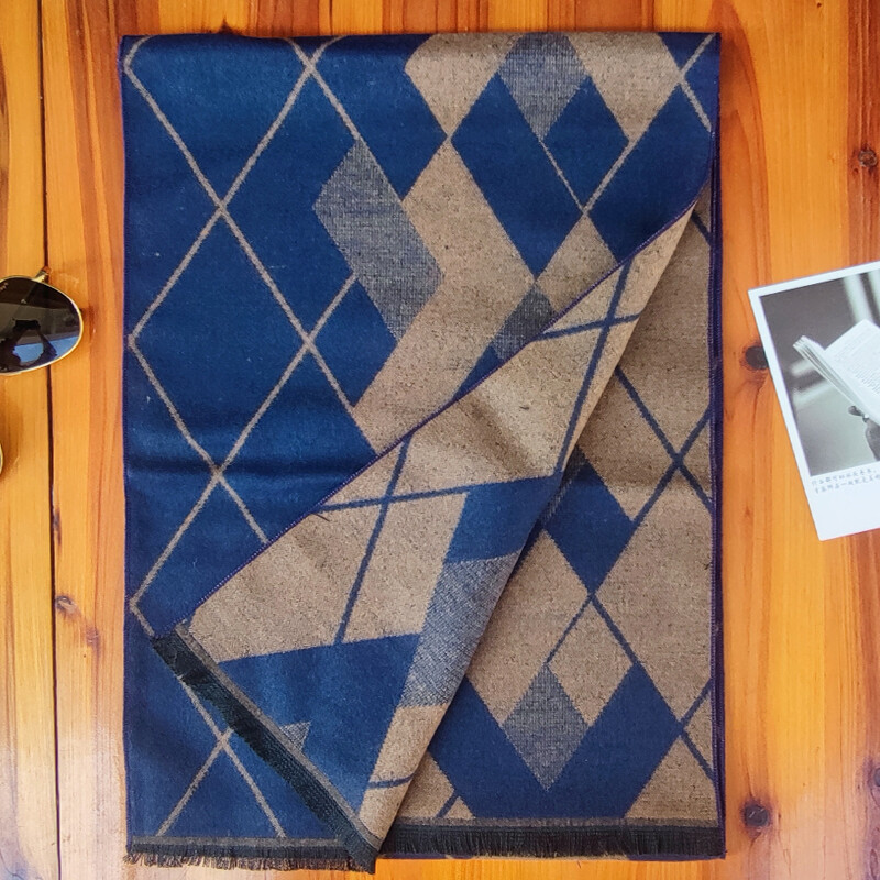 New Letter Luxury Brand Business Eșarfă pentru bărbați Eșarfă din cașmir de mătase șal de bună calitate iarnă eșarfe calde bărbați 180*35 Cm