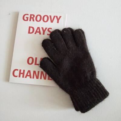 Γυναικείες χειμωνιάτικες διατηρούνται ζεστές Plus βελούδινη οθόνη αφής παχύρρευστη Χαριτωμένα υπέροχα συμπαγή μαλακά πλεκτά γάντια από μαλλί Drive Cycling γούνα κουνελιού