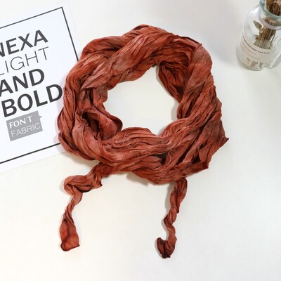 Pavasara un rudens kokvilnas un lina šalle, plāna šaura sloksne, plāna kroku zīda modes šalle sievietēm