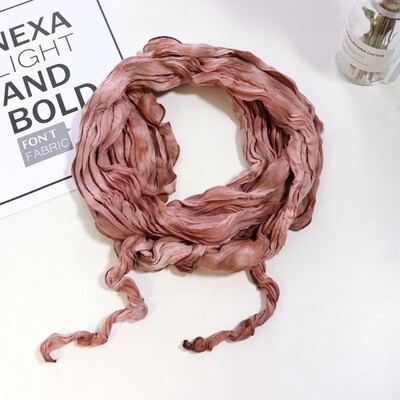 Pavasara un rudens kokvilnas un lina šalle, plāna šaura sloksne, plāna kroku zīda modes šalle sievietēm