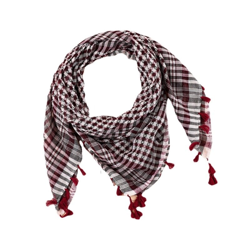 Muszlimok arab Keffiyeh Shemagh fejkendő arab Dubai Jacquard kendő nyakkendő