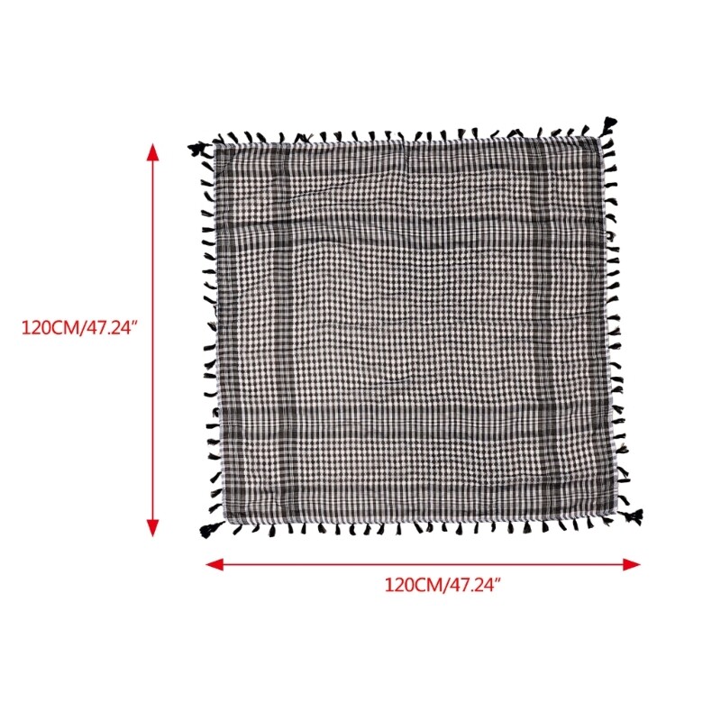 Muszlimok arab Keffiyeh Shemagh fejkendő arab Dubai Jacquard kendő nyakkendő