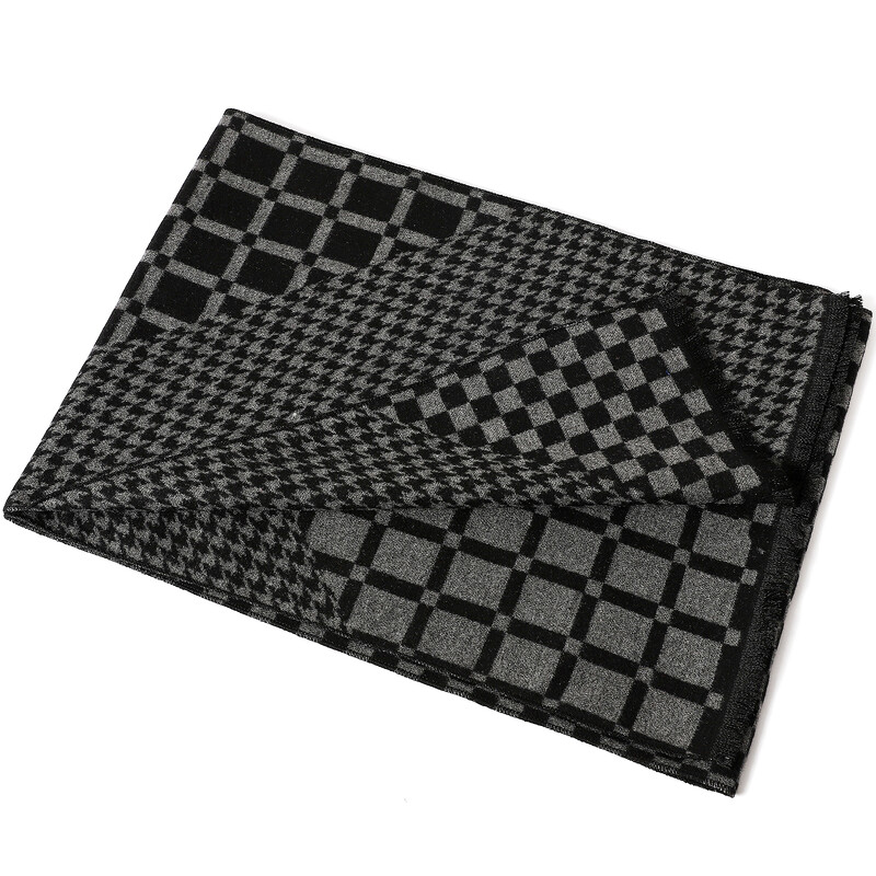 Téli klasszikus kockás strandtörölköző őszi meleg kasmír kendők divat vastag pashmina pakolások sál férfi üzleti 180x33 cm sálak