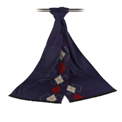 Nou designer eșarfă în carouri bărbat iarnă caldă eșarfă de marcă bărbați modă mătase cașmir șal afaceri ocazionale eșarfe