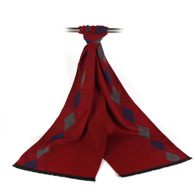 Nou designer eșarfă în carouri bărbat iarnă caldă eșarfă de marcă bărbați modă mătase cașmir șal afaceri ocazionale eșarfe