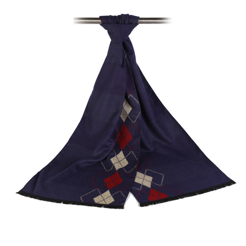 Nou designer eșarfă în carouri bărbat iarnă caldă eșarfă de marcă bărbați modă mătase cașmir șal afaceri ocazionale eșarfe