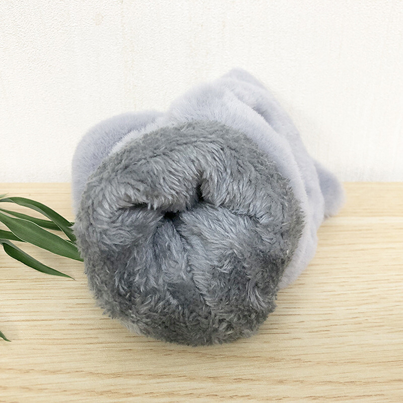 Aranyos nyúlszőrme kötött ujjatlan ujjatlan plüss kesztyű félujjas vezetési kesztyű téli puha meleg vastag kesztyű női lányoknak