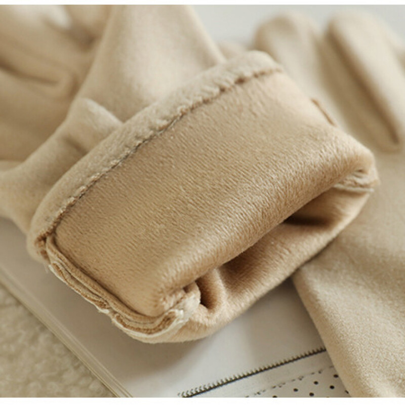 Žiemos moteriškos mados, elegantiškos, šiltos, liečiamas ekranas, plius vilnos, vėjui atsparios minkštos pirštinės, elastingumas kryžminis